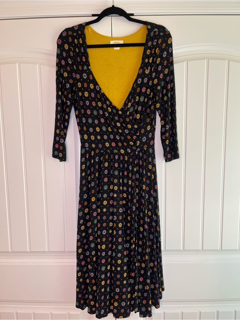 Anthropologie Maeve Archival Floral Dress Size Medium Swing Twee Work Office - Picture 2 of 9